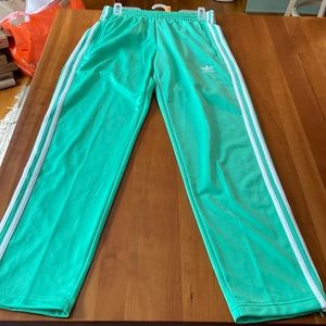 Adidas Track Pants, Size Small, Light Green
